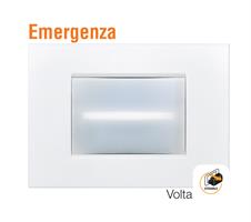 LAMPADA EMERGENZA VOLTA A LED BIANCHI DA