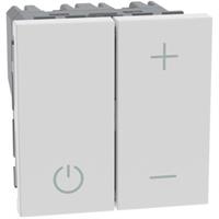 Dimmer Bticino Matix Go JW4410 a pulsante per lampade con ballast uscita, 240 V 60 Hz 2 moduli colore bianco