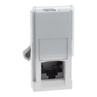 Connettore RJ45 Bticino Matix Go JW4279C6A categoria 6 A UTP 1 modulo colore bianco