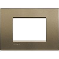 Placca quadra Livinglight 3 moduli colore square, materiale metallo