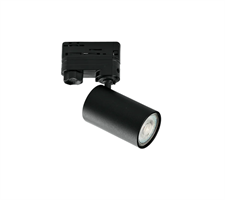 Faro Binario per Sistema Trifase con adattatore colore Nero Led non integrato