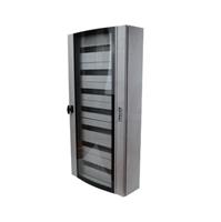 Armadio con porta curva in vetro di sicurezza IP54 600×1050×200mm 144 Moduli