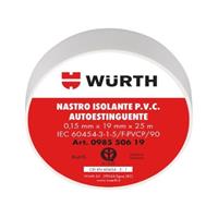 Nastro Isolante Wurth da 19mm 25 Metri colore Bianco