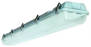 Plafoniera Life Electronics per tubi Led 2x60CM IP65 con alimntazione diretta da 220V ABS+PC dimensioni 66x11,5x8,5cm