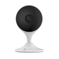 Telecamera compatta VESTA WiFi IP20 2 MP con illuminazione a infrarossi da 10m per uso interno con ottica fissa da 2,8mm