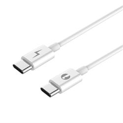 Cavo USB Type-C per la ricarica di dispositivi fino a 3A per ricariche veloci e trasferimenti dati rapidi Colore bianco lunghezza 2 metri