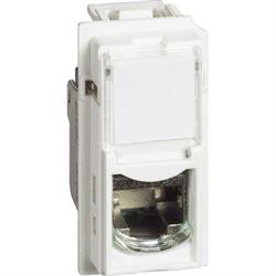 Connettori RJ45 categoria 6 UTP Bticino tipo TOOLLESS IDC per trasmissione dati/telefonia 1 modulo colore Bianco