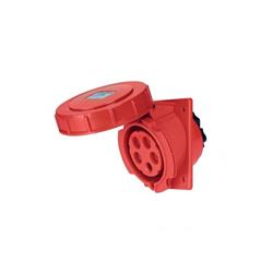 Elettrocanali EC69054 Presa incasso inclinata colore Rosso da IP44 16A 380V 3P+N