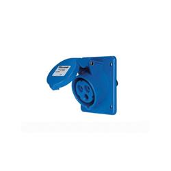 Presa industriale ad incasso Elettrocanali colore Blu serie 309 da 220V 16A IP44