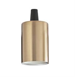 Bicchiere Portalampada Quadrato Ideal Lux attacco E27 colore Ottone