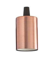 Bicchiere Portalampada Quadrato Ideal Lux attacco E27 colore Rame