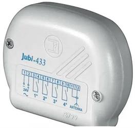 Radio ricevente JUBI 433/1 R modello Small da 2 canali da esterno 24V