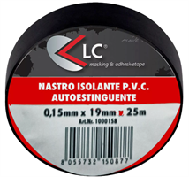 Nastro Isolante LC colore nero da 19x25mm