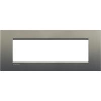 Placca quadra Living Light Bticino 7 moduli modello avenue materiale metallo